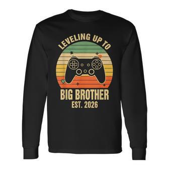 Subiendo De Nivel A Big Brother Est 2026 Ascendido A Big Bro 2026 Camiseta de manga larga - Regaloses