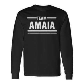 Team Amaia Apellido Camiseta de manga larga - Regaloses