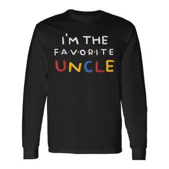 Tío Favorito Hermano Papáobrinaobrino Familia Parientes Camiseta de manga larga - Regaloses