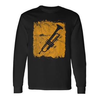 Trompetaintage Regalo Músico Blues Retro Camiseta de manga larga - Regaloses