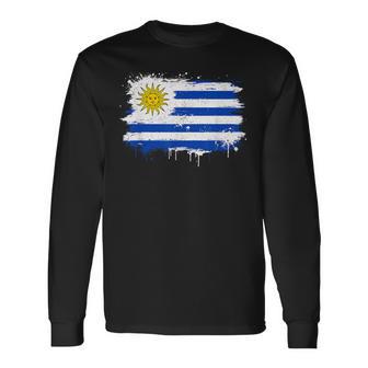 Uruguay Bandera Uruguaya Orgullo Nacional Camiseta de manga larga - Regaloses