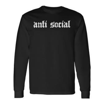 Vêtement De Rue Antisocial T-shirt à manches longues - Cadeauxyz