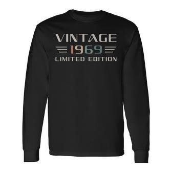 Vintage 1969 Coche Clásico 57 Cumpleaños Camiseta de manga larga - Regaloses