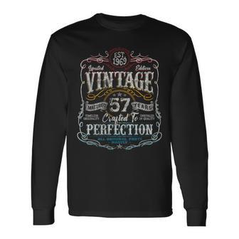Vintage 1969 Limited Edition 57 Year Old 57Th Birthday Long Sleeve T-Shirt - Thegiftio UK