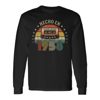 Vintage Hecho En 1958 Regalo Nacido En 1958 Edición Limitada Camiseta de manga larga - Regaloses