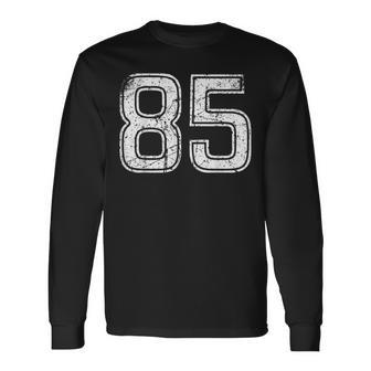 Vintage Number 85 Sports Team Long Sleeve T-Shirt | Seseable UK