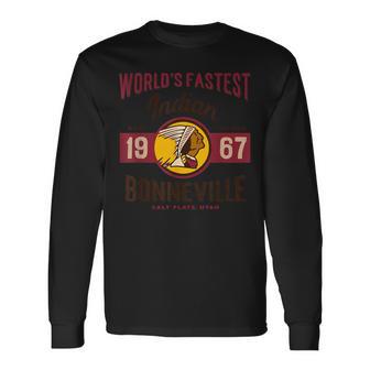 Vintage Para Motocicleta Utahalt Flats Bonneville Race Camiseta de manga larga - Regaloses