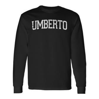 Vintage Personalisierter Name Classic Umberto Langarmshirts - Geschenkecke
