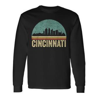 Vintage Retro Cincinnatiouvenirkyline Cincinnati Langarmshirts - Geschenkecke