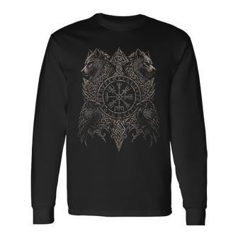 Wölfe Odins Geri Freki Hugin Munin Rabenegvisir Walhalla Langarmshirts - Geschenkecke