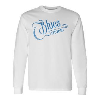 Blues Music – Blues Lover Musicien Guitariste Joueur De Guitare Haut De Gamme T-shirt à manches longues - Cadeauxyz