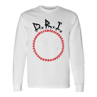 DRI Skeleton Halloween Spooky Skull Bones Long Sleeve T-Shirt - Monsterry