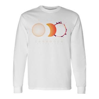 Eclipseolar 2026 Zaragoza España Totalidad Camiseta de manga larga - Regaloses