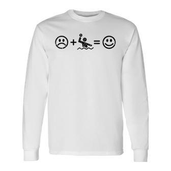 El Waterpolo Hace Divertido Al Entrenador De Jugador De Waterpolo Feliz Camiseta de manga larga - Regaloses