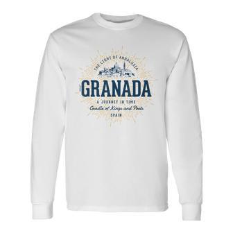 España Estilo Retro Granadaintage Camiseta de manga larga - Regaloses