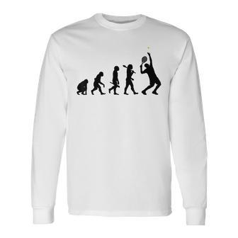 Évolution D'un Joueur De Tennis T-shirt à manches longues - Cadeauxyz