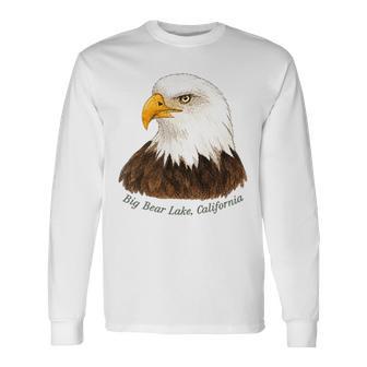 Fly High Jackie Big Bear Lake Bald Eagle Memorial 2 Side Long Sleeve T-Shirt - Thegiftio UK