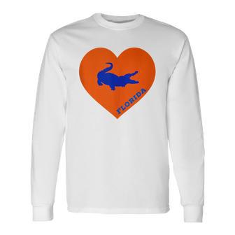 A Gator With A Florida Heart Long Sleeve T-Shirt | Seseable UK