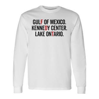 Gulf Of Mexico Kennedy Center Lake Ontario Vintage Retro Long Sleeve T-Shirt | Seseable UK