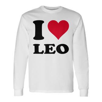 J'aime Leo T-shirt à manches longues - Cadeauxyz