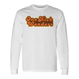 Kickball Team One Kick Wonders Retro 70'S Performance Long Sleeve T-Shirt - Thegiftio UK