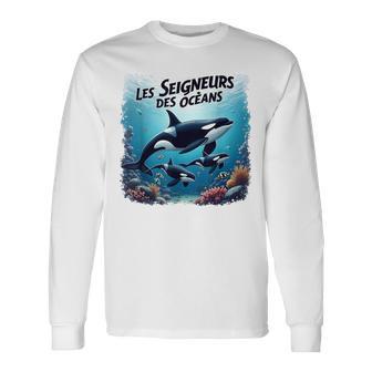 Orque Et Océan T-shirt à manches longues - Cadeauxyz