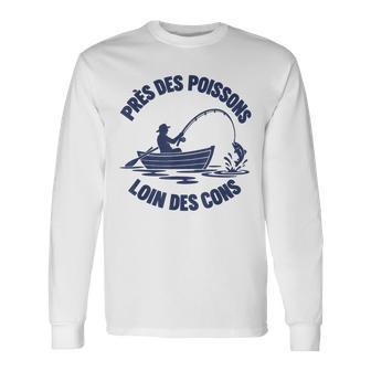 Pêcheur Humour Pêche Poisson Lac Rivière Cadeau Homme T-shirt à manches longues - Cadeauxyz