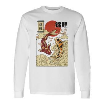 Poisson Koi Japonais On Back T-shirt à manches longues - Cadeauxyz