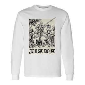 Ren Faire Medieval Times Knight Jousting Rpg Gamer Long Sleeve T-Shirt - Thegiftio UK