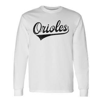 Retro Oriole Vintage Long Sleeve T-Shirt - Thegiftio UK