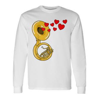 Soubassophoneaint-Valentin Cuivres Mariage T-shirt à manches longues - Cadeauxyz