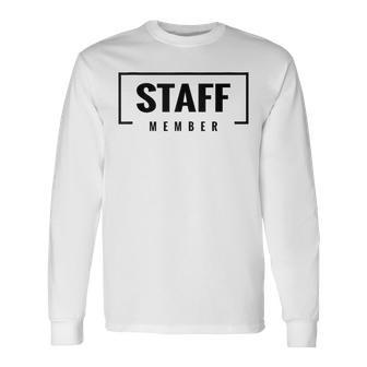 Staff Member Personal Team In Mangas Camiseta de manga larga - Regaloses