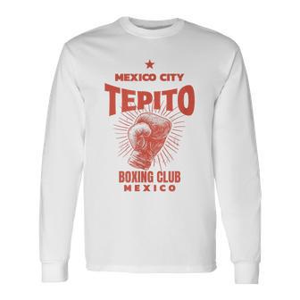 Tepito Ciudad De México Boxing Club México Boxeo Camiseta de manga larga - Regaloses