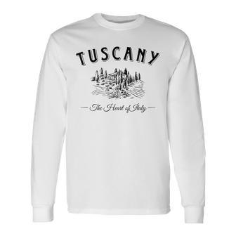 Toscana Il Cuore D'italia Maglietta a maniche lunghe - Novitaregali