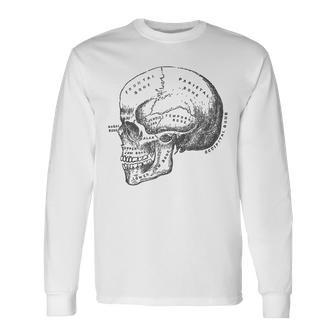 Vintage Anatomykullcheletro Grafico Graphic T Maglietta a maniche lunghe - Novitaregali