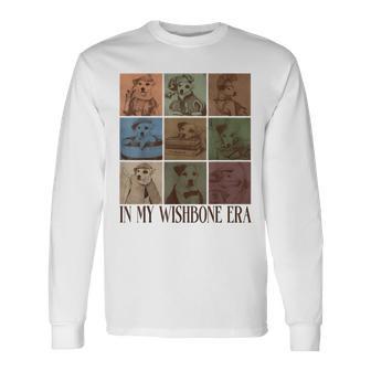 In My Wishbone Era Literary Dog Book Lover Vintage 90S Long Sleeve T-Shirt | Seseable UK
