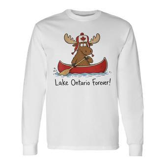Women's Lake Ontario Forever Not Lake America Long Sleeve T-Shirt | Seseable UK