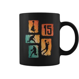 15 Geburtstag Basketballpieler 15 Jahre Jungs Retro Tassen - Geschenkecke