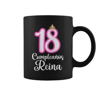 18 Años Chica Reina 18 Cumpleaños Chica In Mangas Taza de café - Regaloses