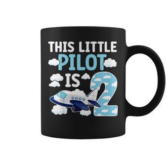 2Nd Airplane Birthday Party Two Year Old Pilot Birthday Coffee Mug - Thegiftio UK