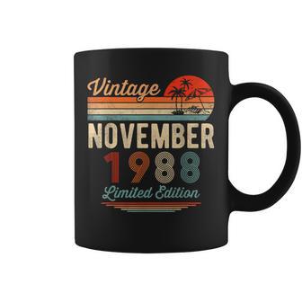 33 Ans -Intage Novembre 1988 Pour Homme Et Tasse - Cadeauxyz