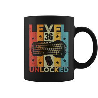 36 Cumpleaños Hombre 36 Años Gaming Teclado Gamer Taza de café - Regaloses