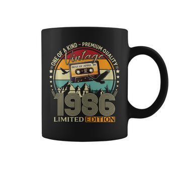 40 Cumpleaños Hombre Regalo Abril 1986 In Mangas Taza de café - Regaloses