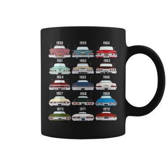59 61 62 3 64 65 67 69 Evolution Of Impala Hot Rod Vintage Coffee Mug | Seseable UK