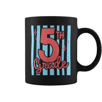5Th Grade Stripes Back To School Fifth Grade Teacher Student Coffee Mug - Thegiftio UK