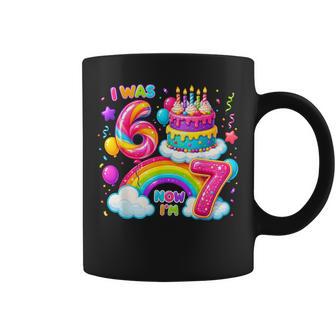 I Was 6 Now Im 7 Birthday Dripping Style 7Th Birthday Coffee Mug - Thegiftio UK
