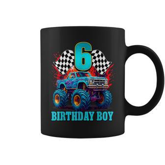 6 Jahre Alt 6 Geburtstag Jungen Monster Truck Auto Tassen - Geschenkecke