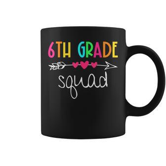 6Th Grade Squad Sixth Teacher Student Team Back To School Coffee Mug - Thegiftio UK