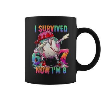 8Th Birthday Baseball Boy Kids I Survived 67 Now I`M 8 Year Coffee Mug - Thegiftio UK