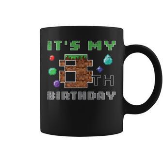 My 8Th Birthday Pixel 8 Gamer Video Gaming Boys Kids Youth Coffee Mug - Thegiftio UK